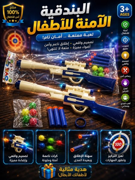 بندقية امنة للاطفال