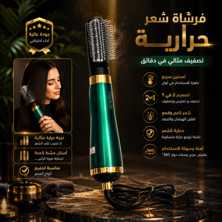 فرشاة شعر حرارية