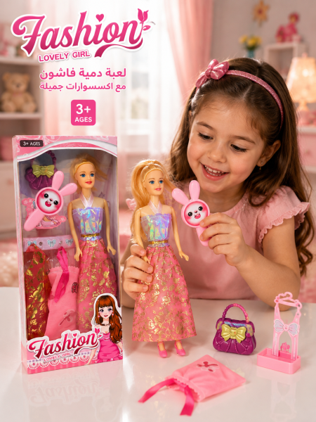 دمية فاشن مع اكسسوارات