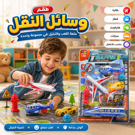 طقم ألعاب وسائل النقل