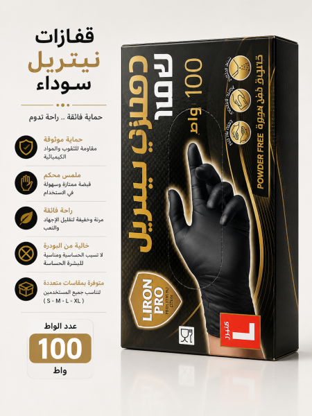 قفازات اسود