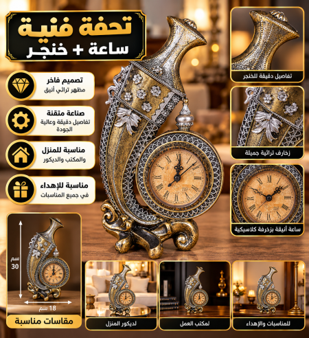تحفة ساعة + خنجر